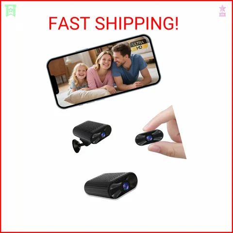 Mini Camera - 4K HD Wireless Small Camera - Tiny Indoor Security Cameras with Ni