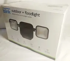 BLINK Outdoor + Floodlight HD Battery Powered LED Security Camera Black
