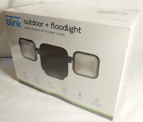 BLINK Outdoor + Floodlight HD Battery Powered LED Security Camera Black