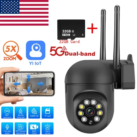 Wireless 5G WiFi Security Camera System Smart Outdoor Night Vision 1080P Home