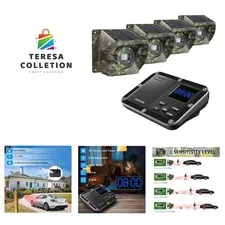 Solar Wireless Outside 1800ft Range, Outdoor Motion Sensor & Detector Drivewa...