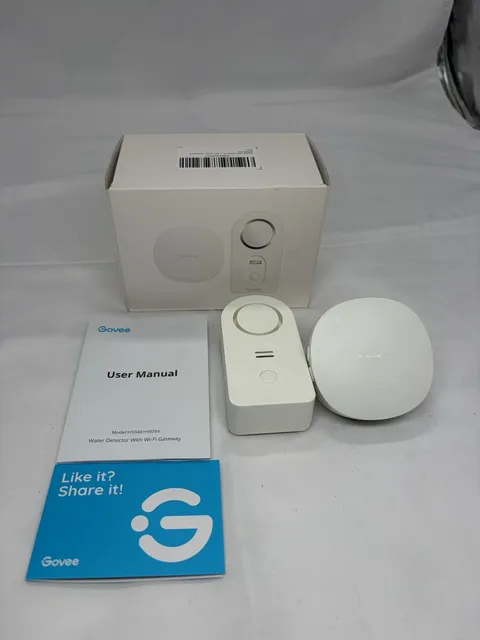 Govee Water Detector With Wi-Fi Gateway H5040 + H5054 White With User Manual