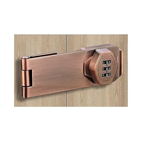 4" Household Cabinet Lock Keyless 3-Digit Password Combination Hasp Latch Lock