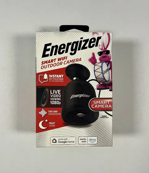 Energizer Smart 1080p Outdoor Camera Black-WIFI Security-Night Vision-New Sealed