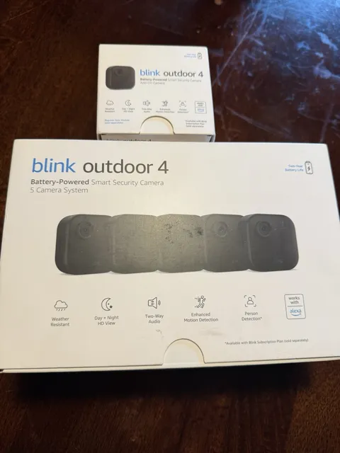 Blink Outdoor 4 (4th Gen) Battery Powered 6 Camera System 