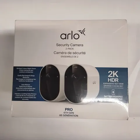 Arlo Security Camera  2-pack 2K HDR Pro 6th Gen New