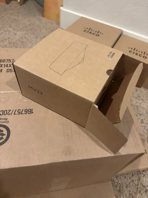 Cisco Meraki MV33-HW Indoor 360° Fisheye IP Camera 256GB Storage New Unclaimed