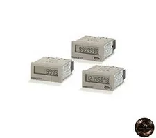 OMRON Digital Tachometer 5-Digit Voltage Input Light Gray H7ER-NV1