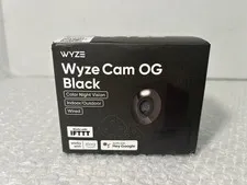 Wyze Cam OG 1080p Color Night Vision Spotlight Motion Black Wi-Fi Smart  Sealed