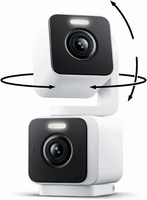 Duo Cam Pan Indoor/Outdoor Smart Security Camera 2K IP65 360° Pan/Tilt with Colo
