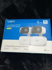 Tapo 2K Indoor/Outdoor Pan/Tilt Wired Security Camera - Baby Monitoring 2 PACK