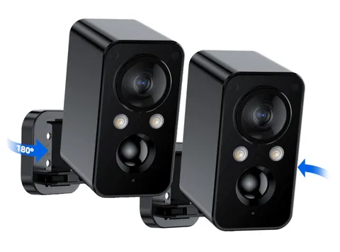 2Packs Security Cameras Wireless Outdoor: 180° Horizontal Cameras for Home Se...