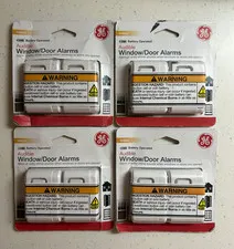 4-Pack (8 PCs) GE Audible Window/Door ALARM - Battery Operated
