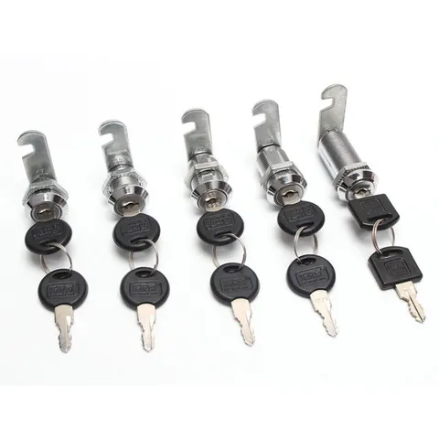 Thread Cam Lock for File Cabinet Mailbox Drawer Cupboard Desk Locker + 2 Keys