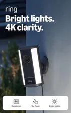 Spotlight Cam Pro, Plug-In (Newest Model), Home or Business Security, Retinal 4K