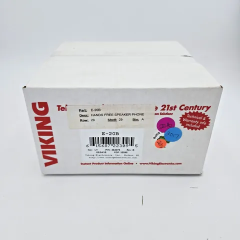 Viking Electronics E-20B Hands Free Speaker Phone Surface Mount Door Entry New