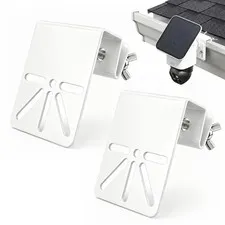 2 Pack Gutter Mount for Eufy SoloCam S340/E30, No Drill Security Camera Brack...