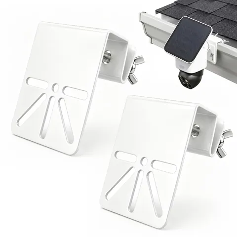 2 Pack Gutter Mount for Eufy SoloCam S340/E30, No Drill Security Camera Brack...