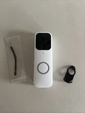 Blink Video Doorbell Camera White Wireless Smart Doorbell Needs Mount