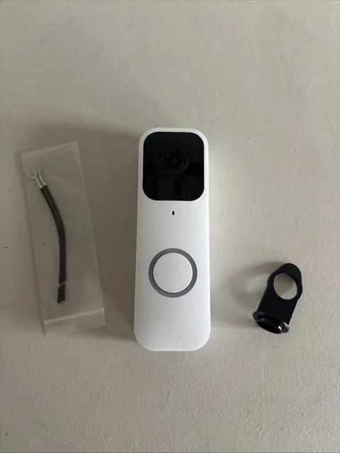 Blink Video Doorbell Camera White Wireless Smart Doorbell Needs Mount