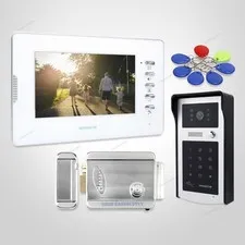 7inch Video Door Entry Phone Call System Electric Lock Supported for House/ Flat