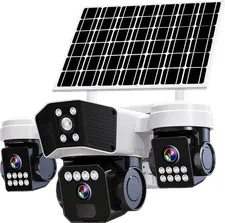 Camara De Seguridad Solar Inalambricas Para Exterior Con Vision Nocturna y Audio