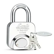 57mm Stainless Steel Padlock – Heavy-Duty Hi-Tech Security Lock with 3 Keys