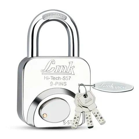 57mm Stainless Steel Padlock – Heavy-Duty Hi-Tech Security Lock with 3 Keys