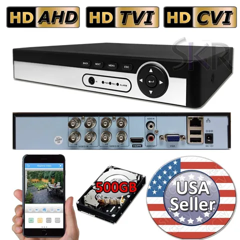 Sikker 8ch CHANNEL 960H 1080P CCTV DVR Security Camera System with hard drive