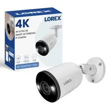 Lorex Outdoor 4K IP Add-On Metal Bullet Security Camera | NVR Add-On | Smart ...