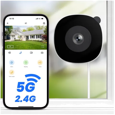 2K Window Camera for Home Security - Color Night Vision