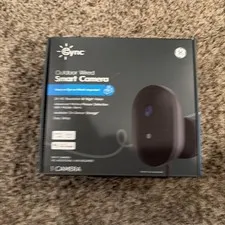 GE Cync Outdoor WIRED Smart 2K Camera (CAMODWD3MW1-1P) Black