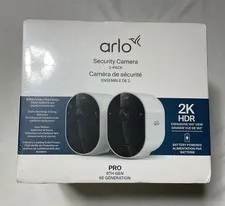 Arlo Pro 6 Wire-Free 2K Security Camera - White - 2 Pack New & Sealed G7