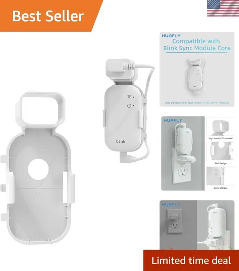 Compact Screwless Wall Mount for Blink Sync Module Core - Easy Installation