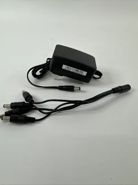 Night Owl Camera POWER ADAPTER, MSA-C2000IC12.0-24P-US +4-way power splitter