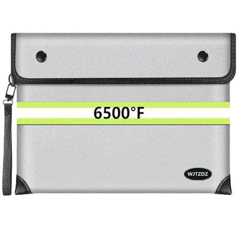 6500°F Upgraded Fireproof Money Bag,10 Layers of Heat Insulated Materials,Fir...