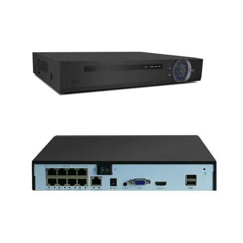 4K 8CH HD POE NVR H.265+ 48V Network Video Recorder Supports 8*8.0MP Video Input