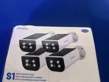 4 Pack Cinnado S1 3MP 2K Resolution Wire-Free Security Camera w/ Solar Power