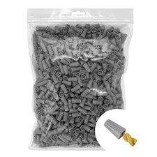 1000 Pcs Gray Wire Caps Electrical, Insulating Insert (AWG 22-16), Grey 