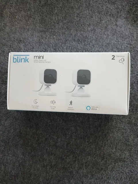 Blink - Mini Indoor 1080p Wi-Fi Security Camera (2-Pack) - White NEW SEALED