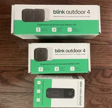 Blink Outdoor 4 included – 3 camera system and Blink Video Doorbell