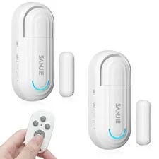 Sanjie Pool Door Alarms for Kids Safety/Home Security/Dementia,Wireless Door ...