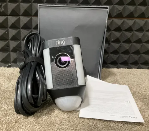 Ring Spotlight Cam wired black B0758RLWBJ ✅ ❤️️ ✅ ❤️ OPEN BOX! ✅ ❤️️ ✅ ❤️