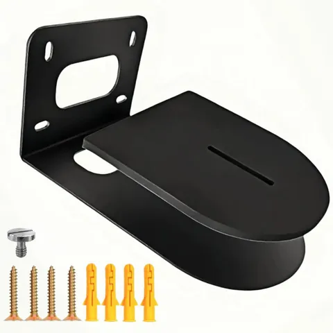PTZ Wall Mount Bracket with Shock Absorption Pad & Cable Management, with PTZ...