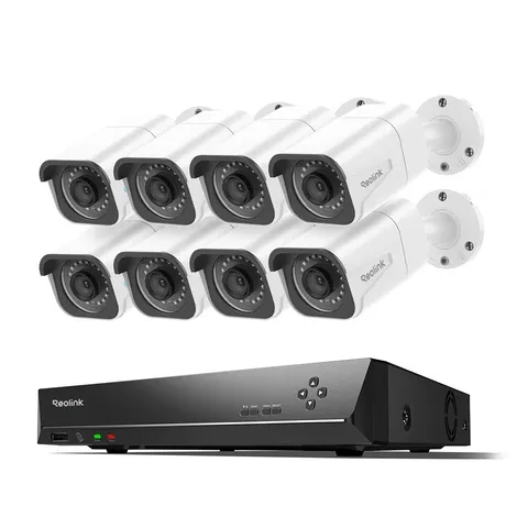 New Reolink 4K 16CH 4TB NVR PoE Security Camera System 247 Recording RLK16-800B8