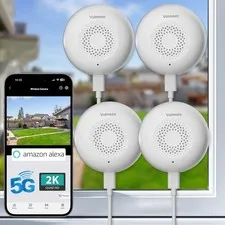2K Window Camera, 5G & 2.4GHz WiFi Indoor Dome Camera for Home Security w/Ful...