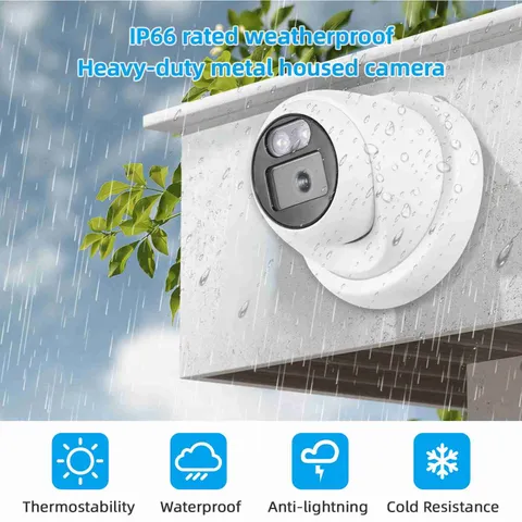 CCTV Camera 2MP High Definition Water Resistant Security Camera For Home Sc OSKN