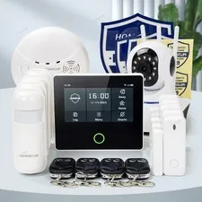 HOMSECUR Wireless WIFI 4G GSM SMS Autodial Home 4.3" Alarm System Touch Screen