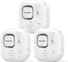 Water Leak Detectors for Home, 120Db Water Sensor Alarm Leak Detector, IP66 Wate