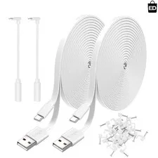 Versatile 10FT Power Cable Set for Wyze & Nest Cameras - Easy Installation